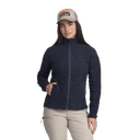 W ZIP FLEECE JACKET, Navy