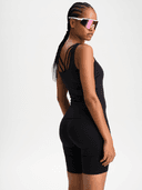 W SOFT FITNESS SINGLET, Black