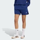 Adidas 3 Stripes Studio Fleece Loose Shorts, Blue