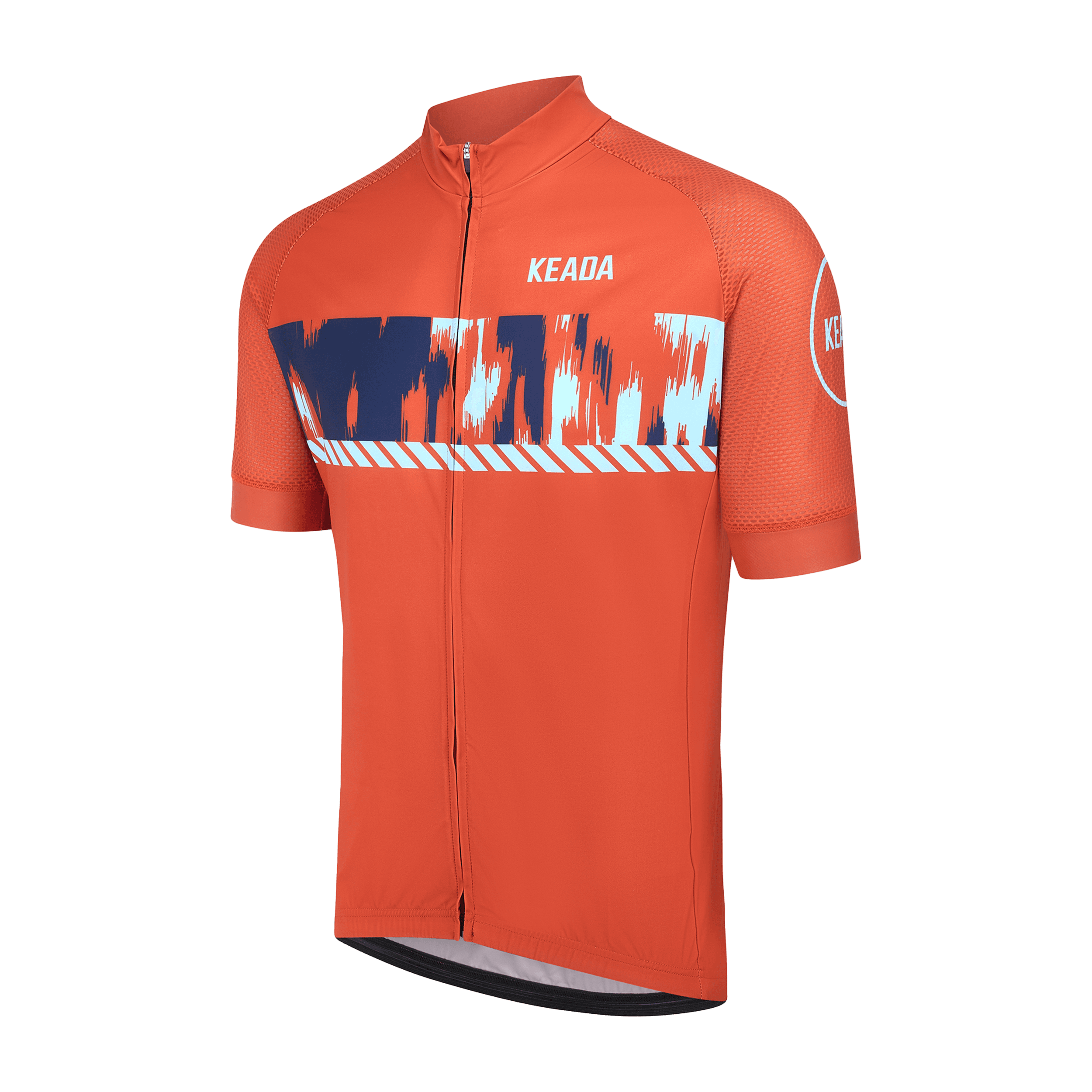 keada sports, Mens Short Sleeved Cycling Jersey - Signal Two, Detail 1