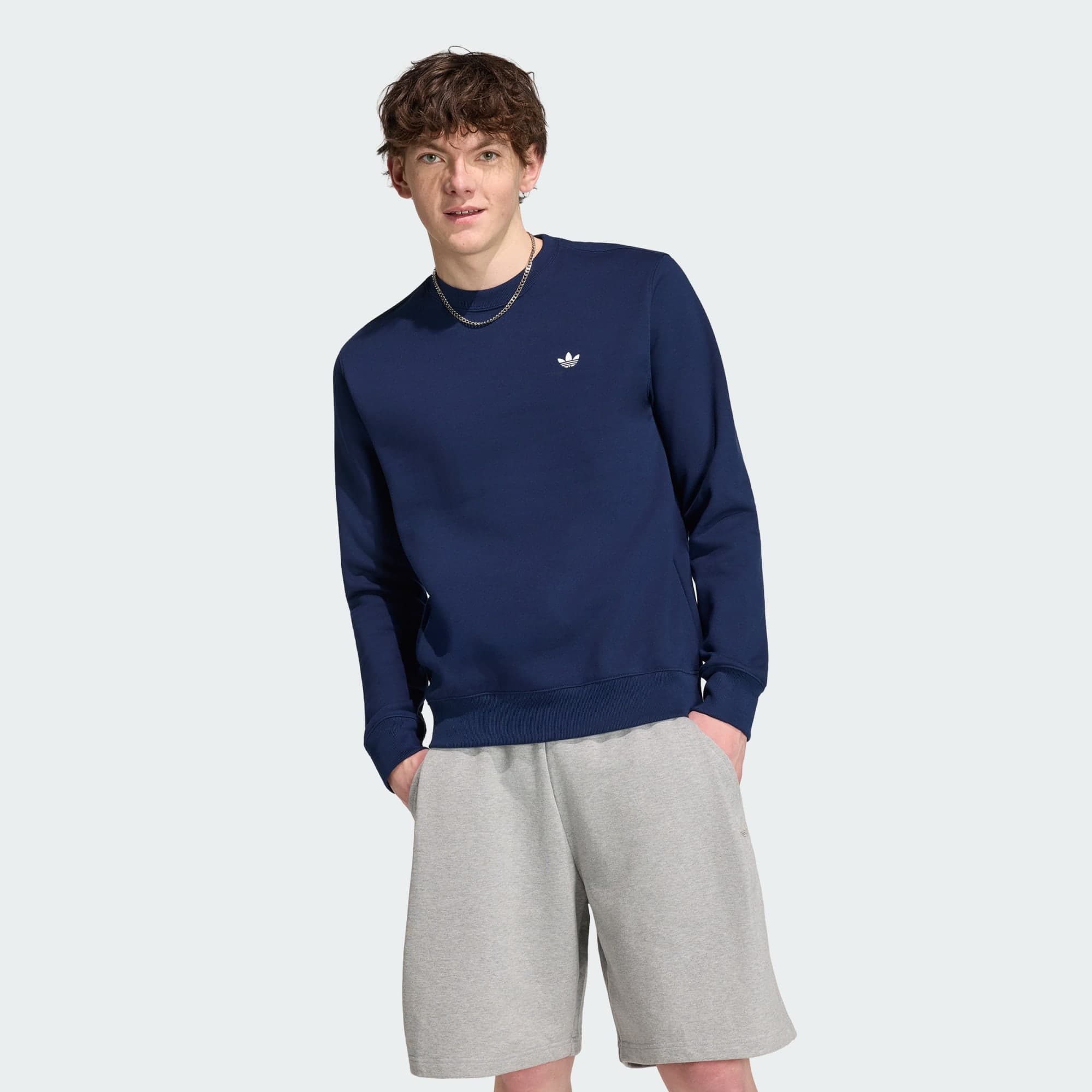 ADIDAS ORIGINALS, Adidas Originals Trefoil Essentials Crew Tröja, Model 1