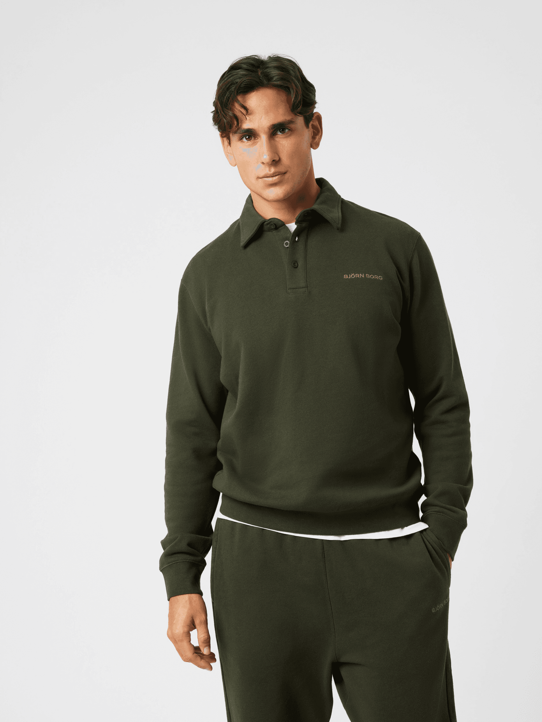 Björn Borg, M BORG CLASSIC POLO SWEATSHIRT, Model 1