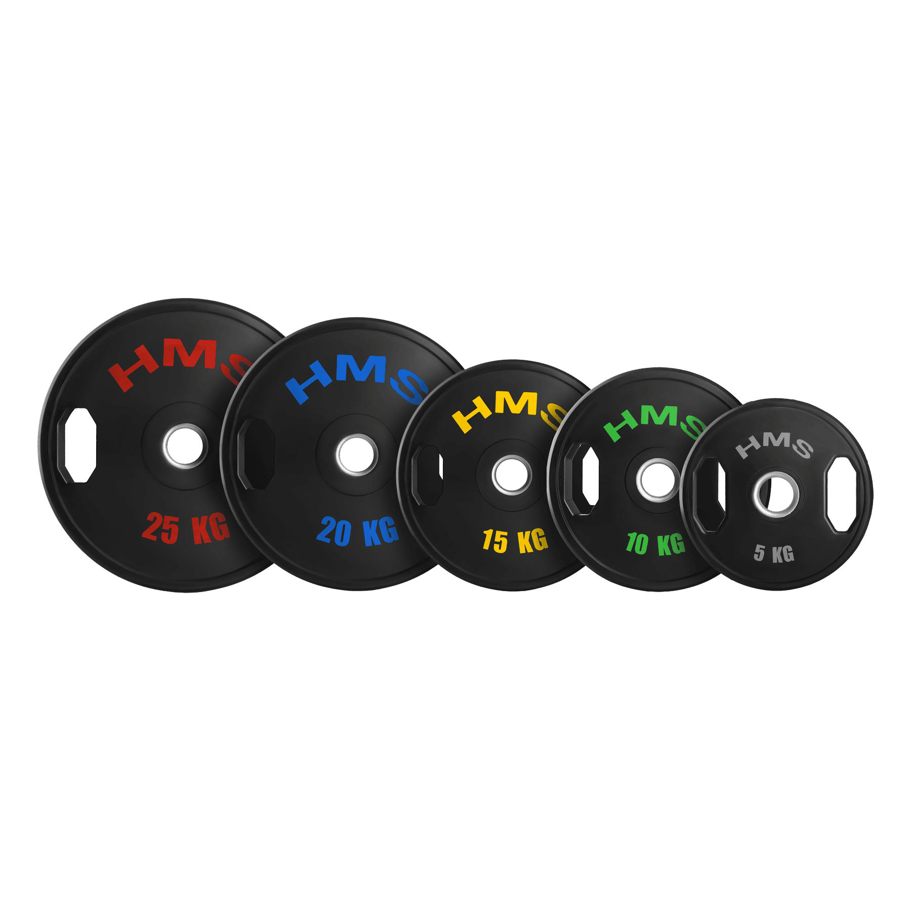 northix, Olympic Weight Plates, Rubberized, 2 X 5 Kg, Detail 1