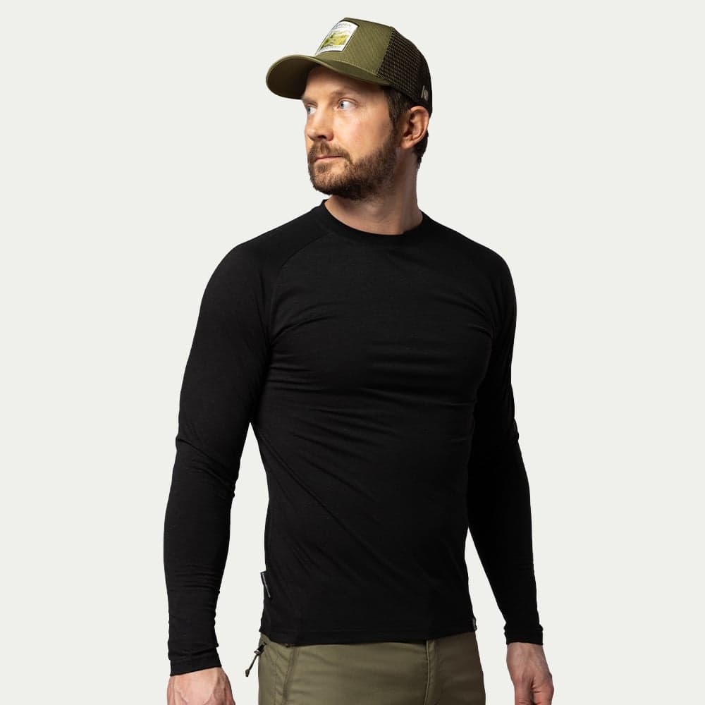 beyond nordic, Bn219 Light Merino Ls Crew Men's, Model 1