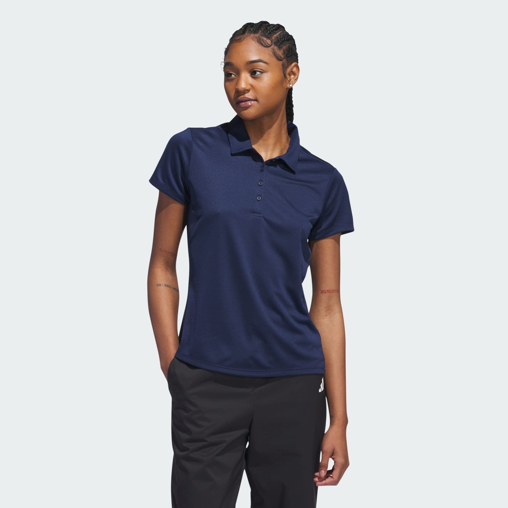 Adidas, Adidas Women's Solid Performance Kortärmad Pikétröja, Model 1