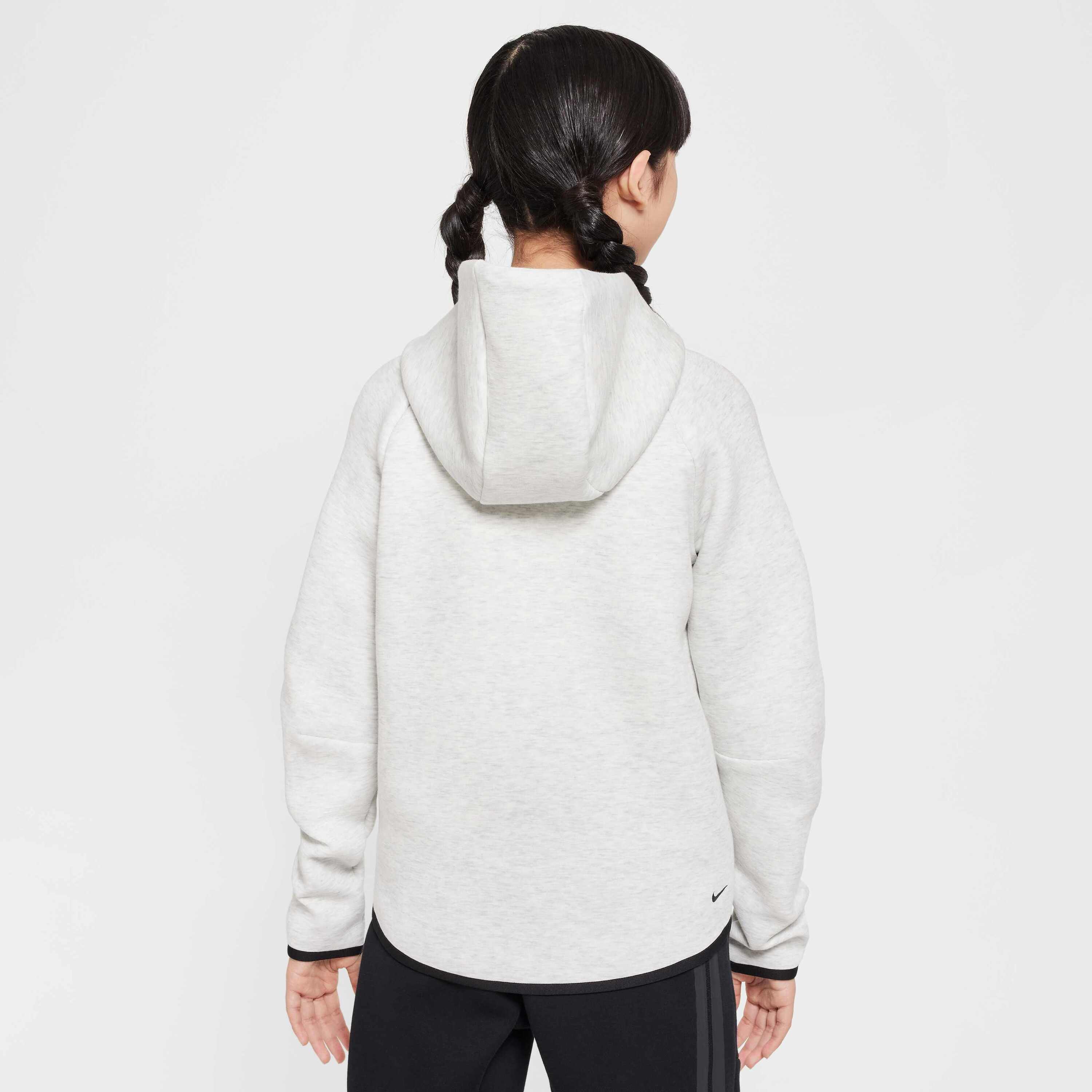 Nike, Girls' Full-zip Hoodie Sportswear Tech Fleece, Detail 1