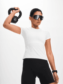 W SOFT FITNESS TEE, White