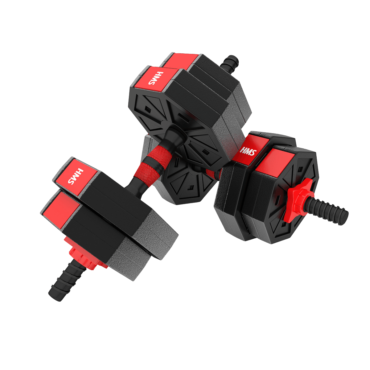 northix, 15 Kg Composite Barbell Dumbbells Set, Detail 1