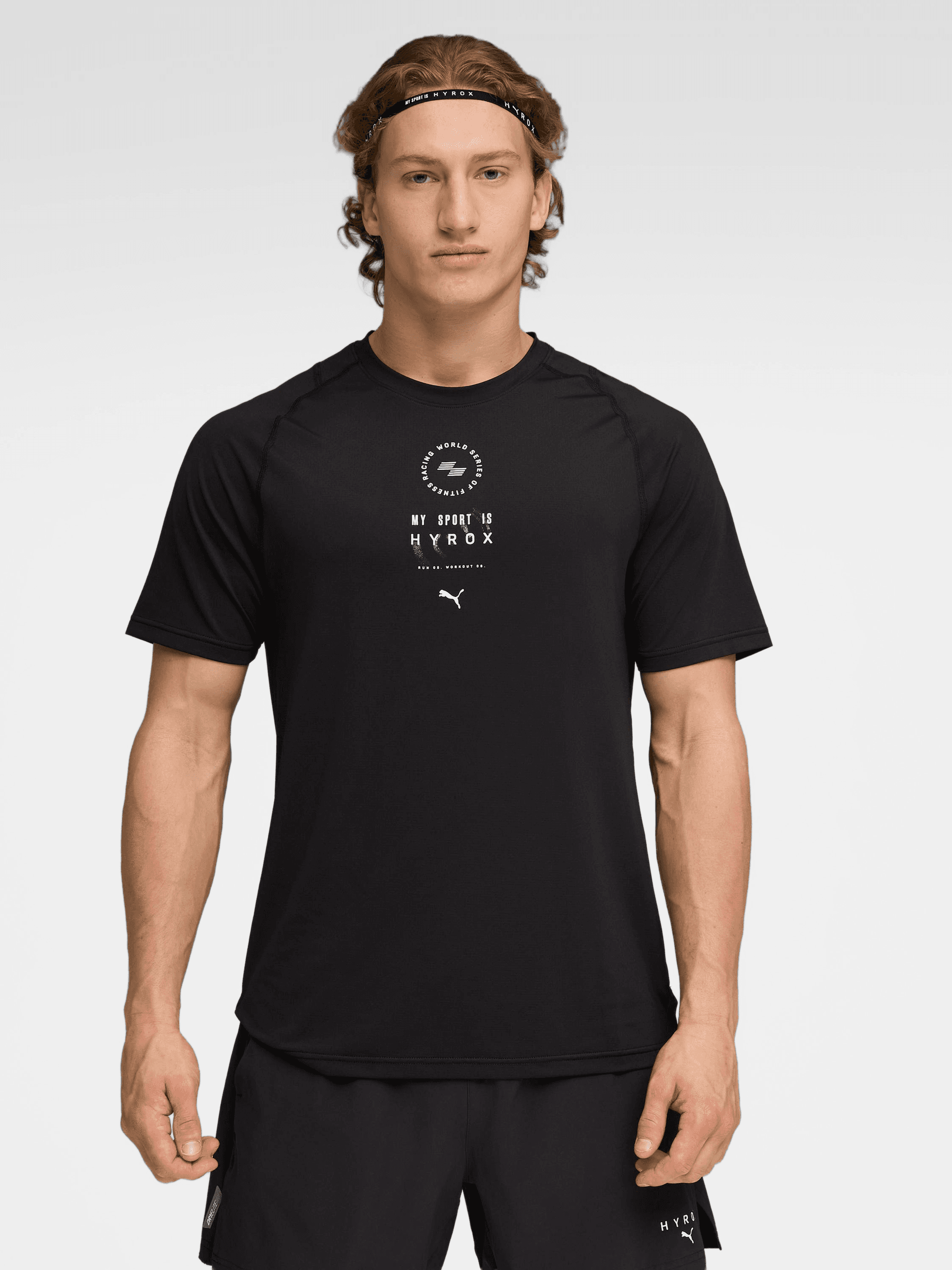 Puma, M PUMA X HYROX DRYELITE TRAINING TEE, Model 1