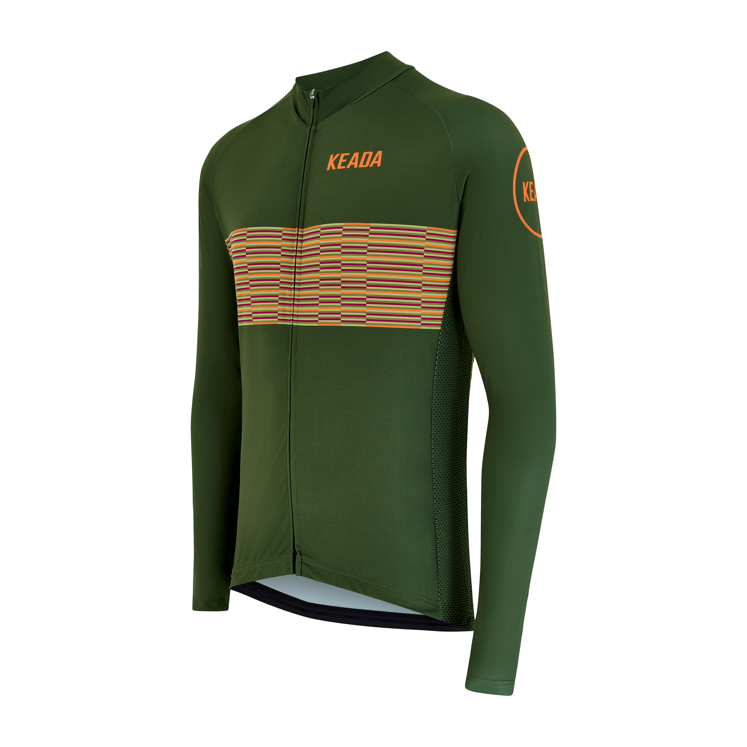 keada sports, Womens Long Sleeved Cycling Jersey - Onwards One, Detail 1