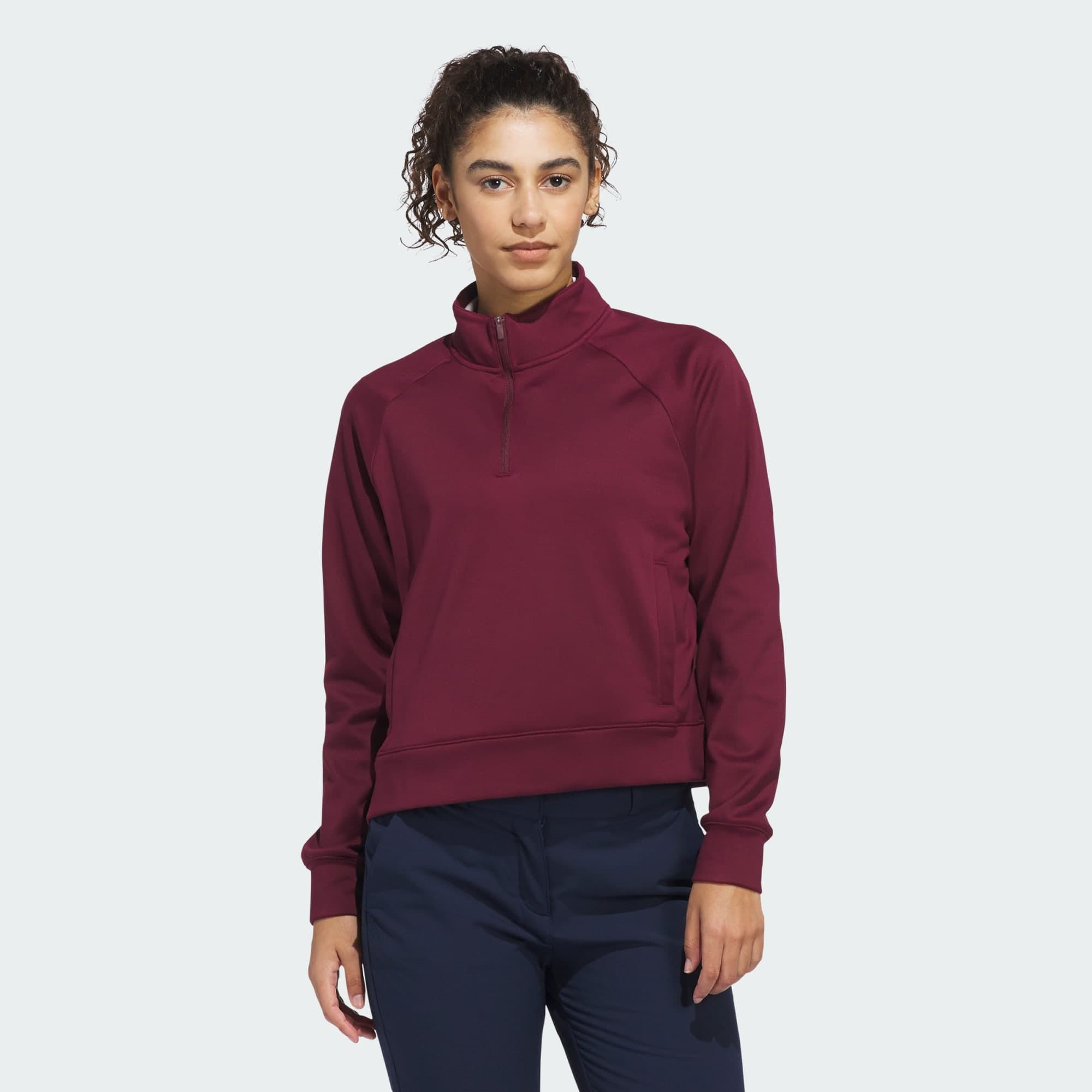 Adidas, Adidas Ultimate365+ Climawarm Loose Huvtröja Med Kvartslång Dragkedja, Model 1