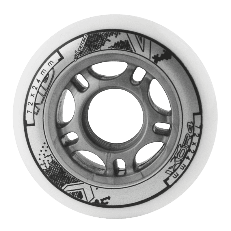 northix, Skateboard Wheels 72x24mm 82a White (set Of 4), Product 0
