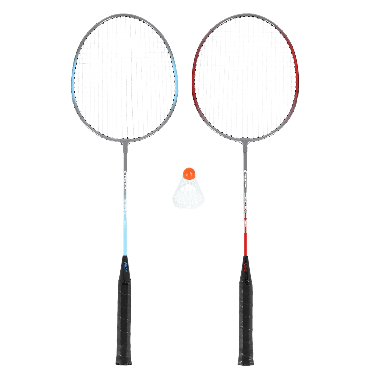 northix, Badminton Set, 2 Steel Rackets + Shuttlecocks, Product 0