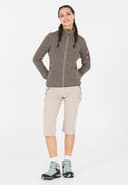 W Knit Fleece Jacket, Brown