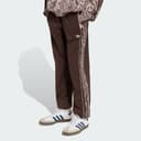 Adidas Originals Sst Lösa Träningsbyxor Med Paisleymönster, Brown