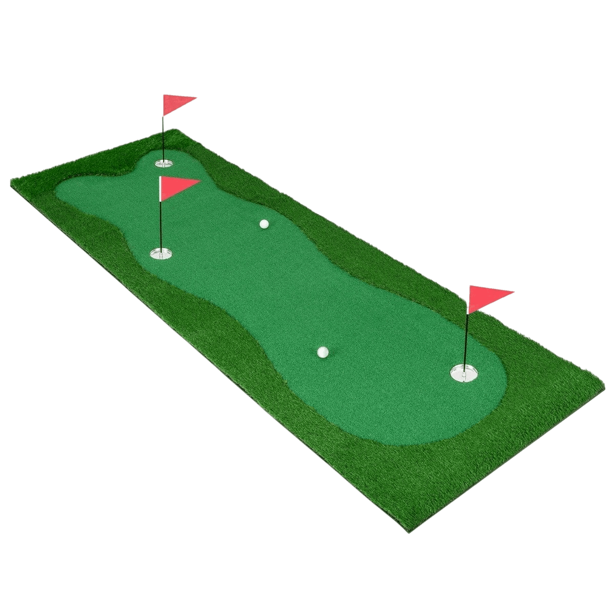 northix, 300 X 100 Cm Golf Putting Mat Golf Mat With Artificial Turf Training Mat For Home Green, Product 0