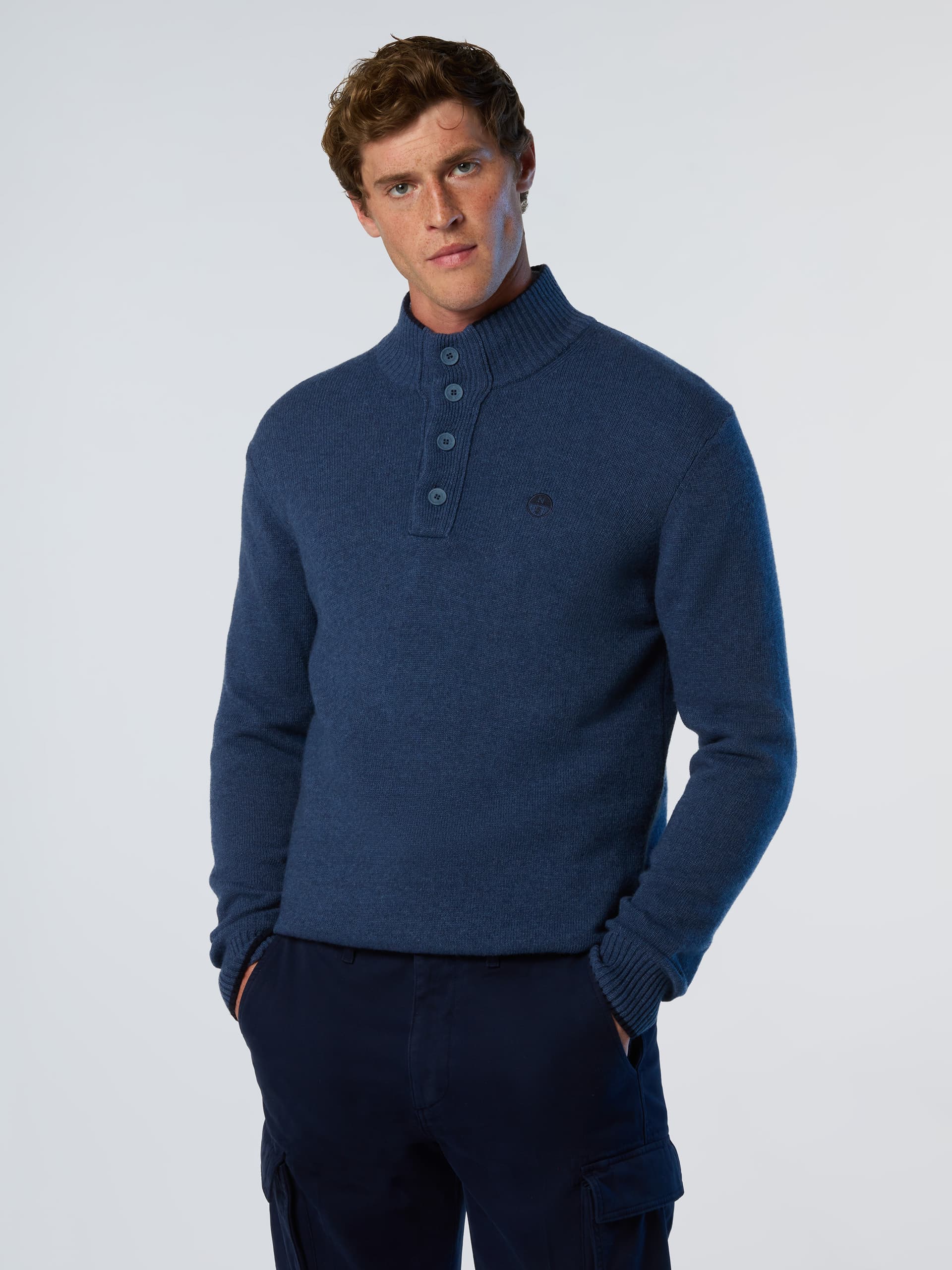 north sails, North Sails Sweater Cashmere Blend Button-front, Model 1