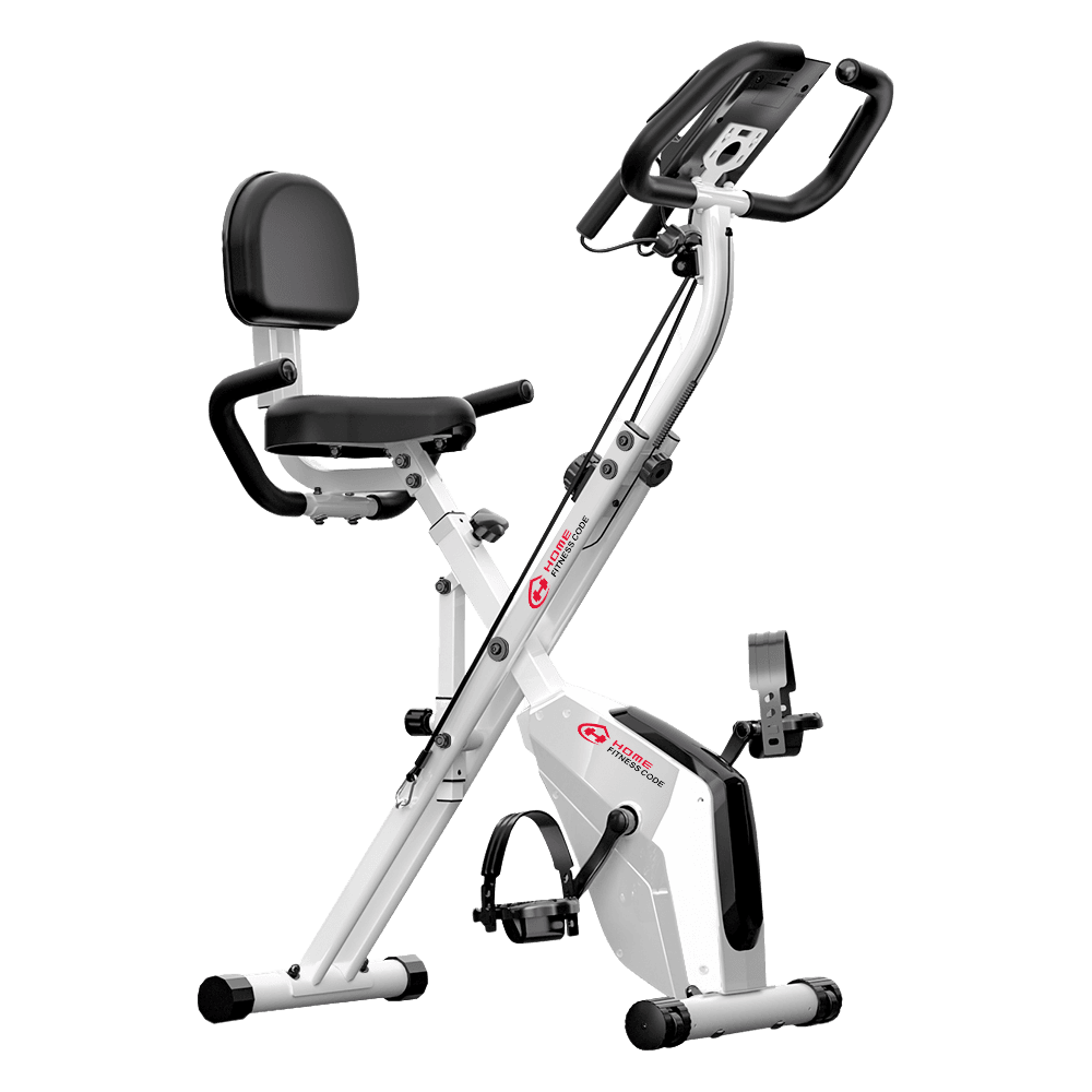 homefitnesscode, Foldable Exercise Bike With Resistance Bands And Lcd Display, Product 0