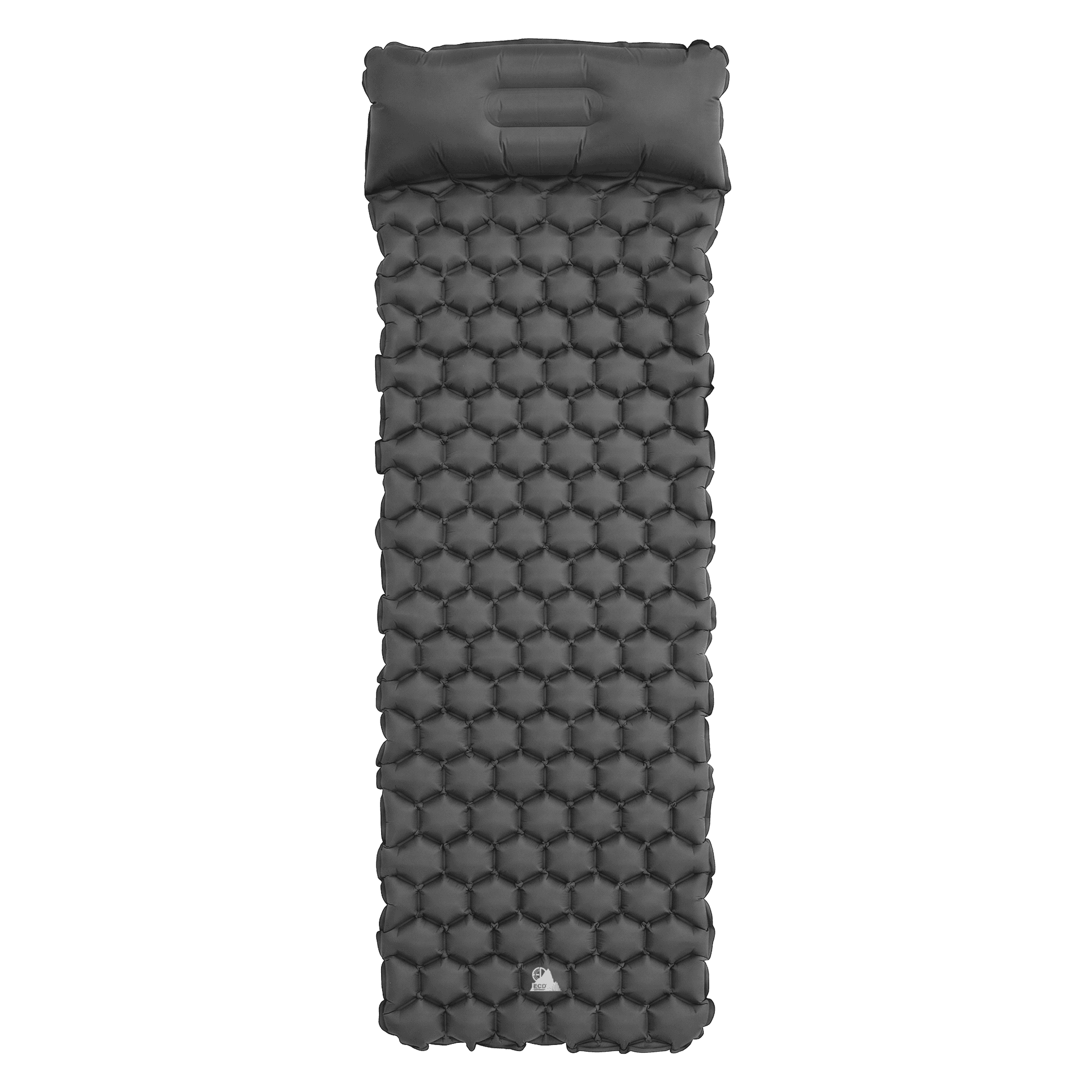 ECD Germany, Ecd Germany Inflatable Camping Mattress, Green Sleeping Pad, Built In Pillow For Hiking Travel, Detail 1