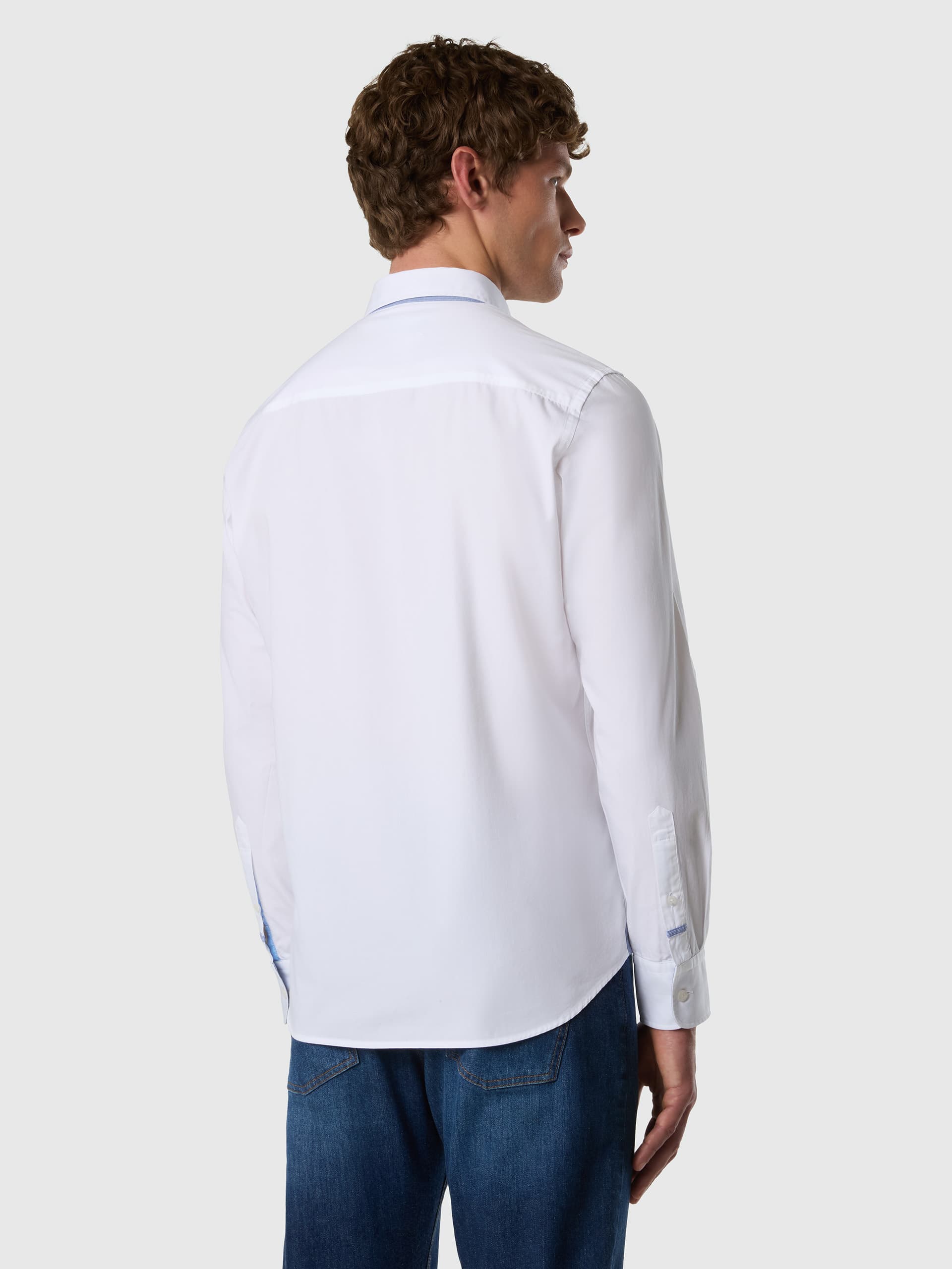 north sails, North Sails Poplin Shirt With Pocket, Model 1