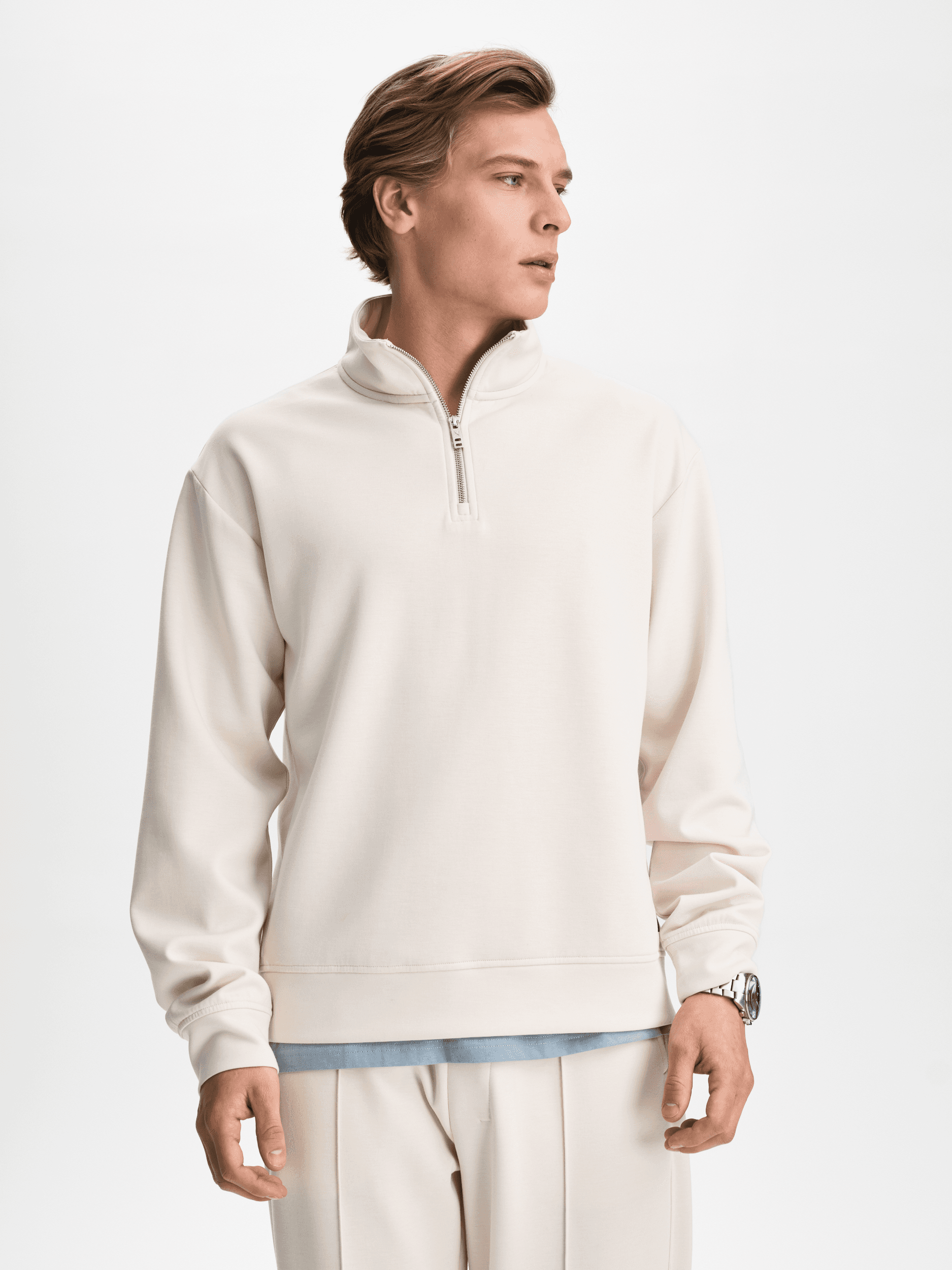 SOC, M SOFT HALF ZIP, Model 1