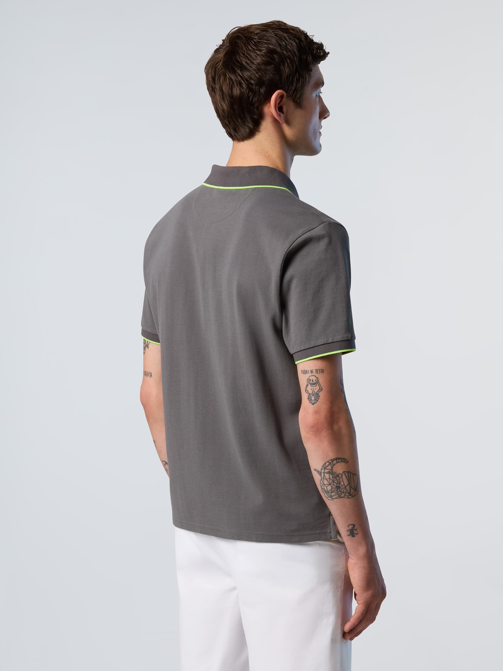 north sails, North Sails Polo Shirt With Contrast Trims, Model 1