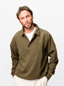 FLEECE Q-ZIP PLACKET, Green