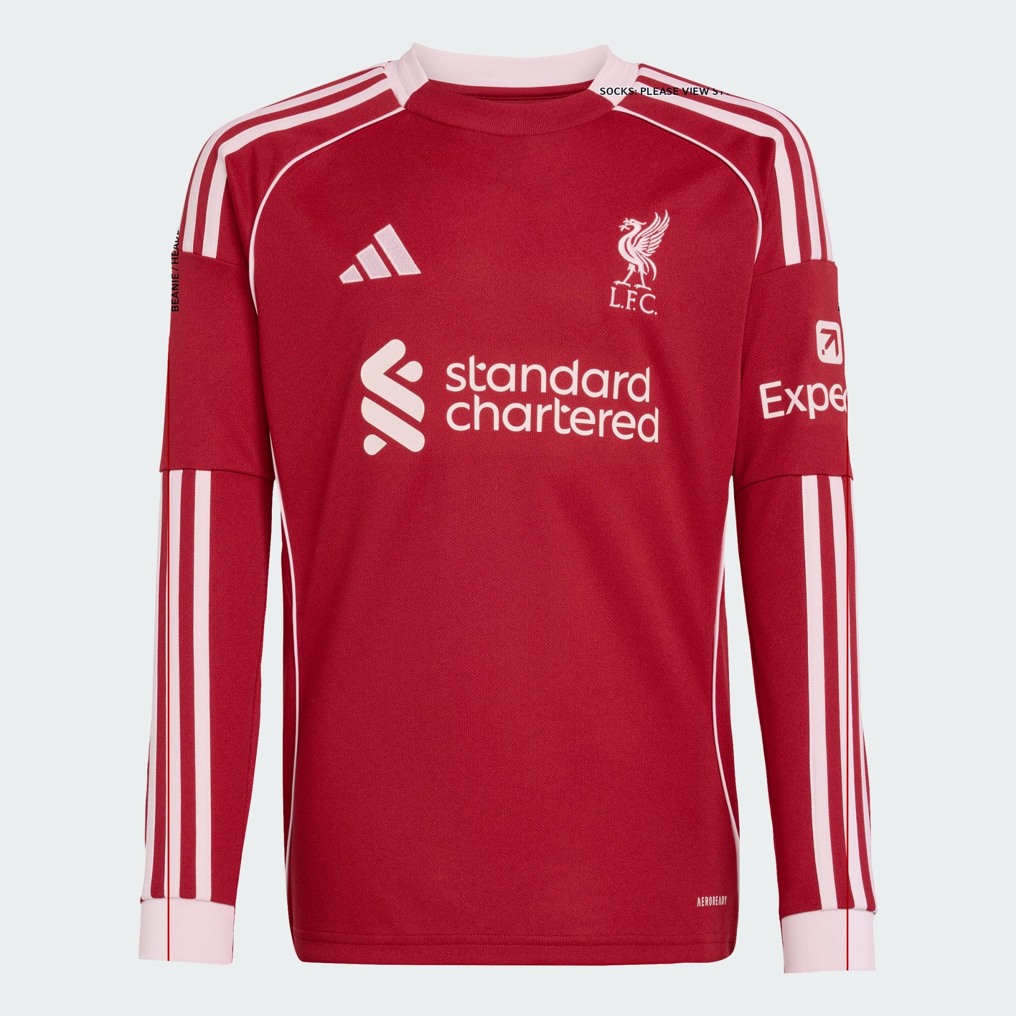 Adidas, Adidas Liverpool Fc 25/26 Långärmad Hemmatröja För Barn, Product 0