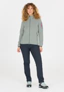 W Knit Fleece Jacket, Grey