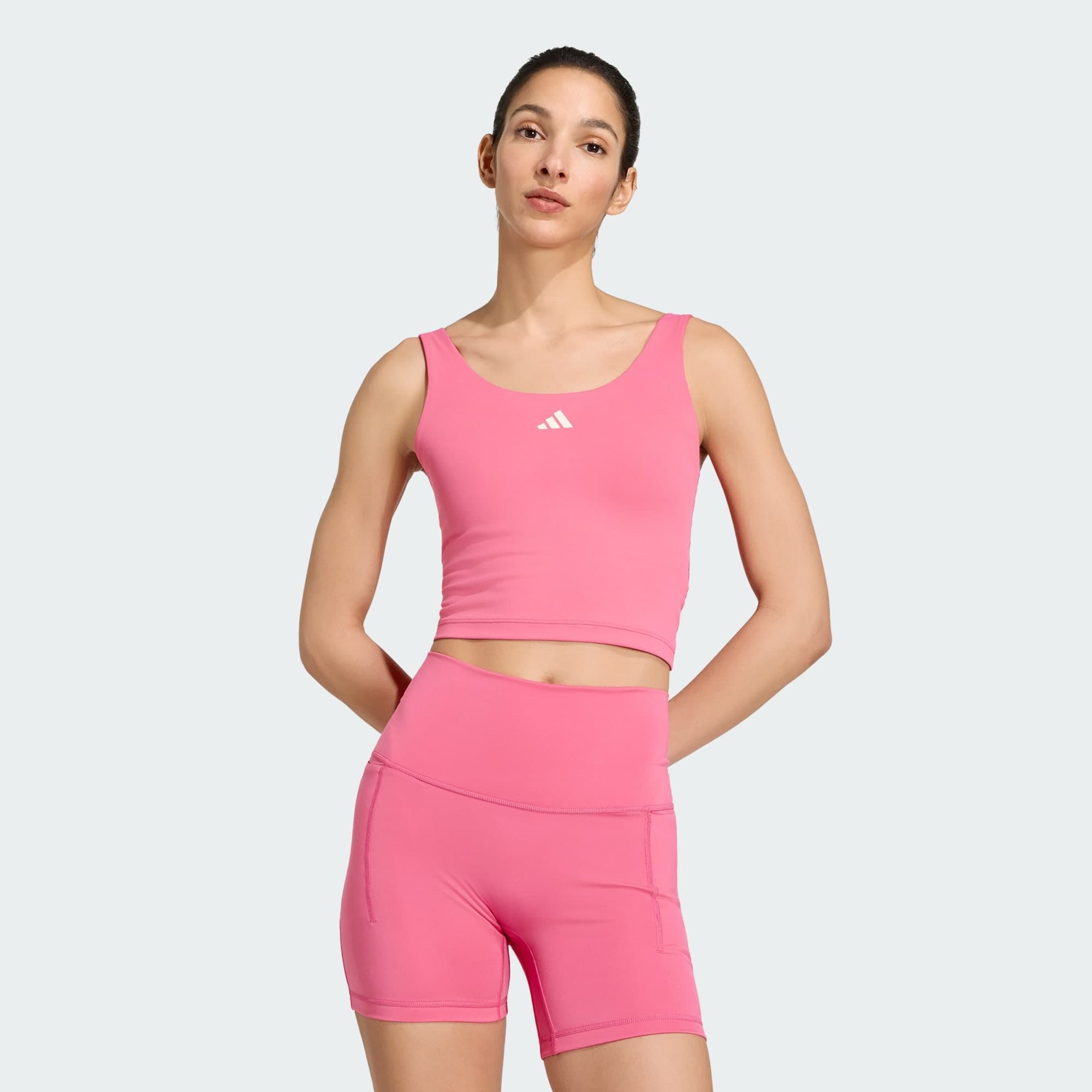 Adidas, Adidas 3 Stripes Studio All Me Linne Med Light Support, Model 1