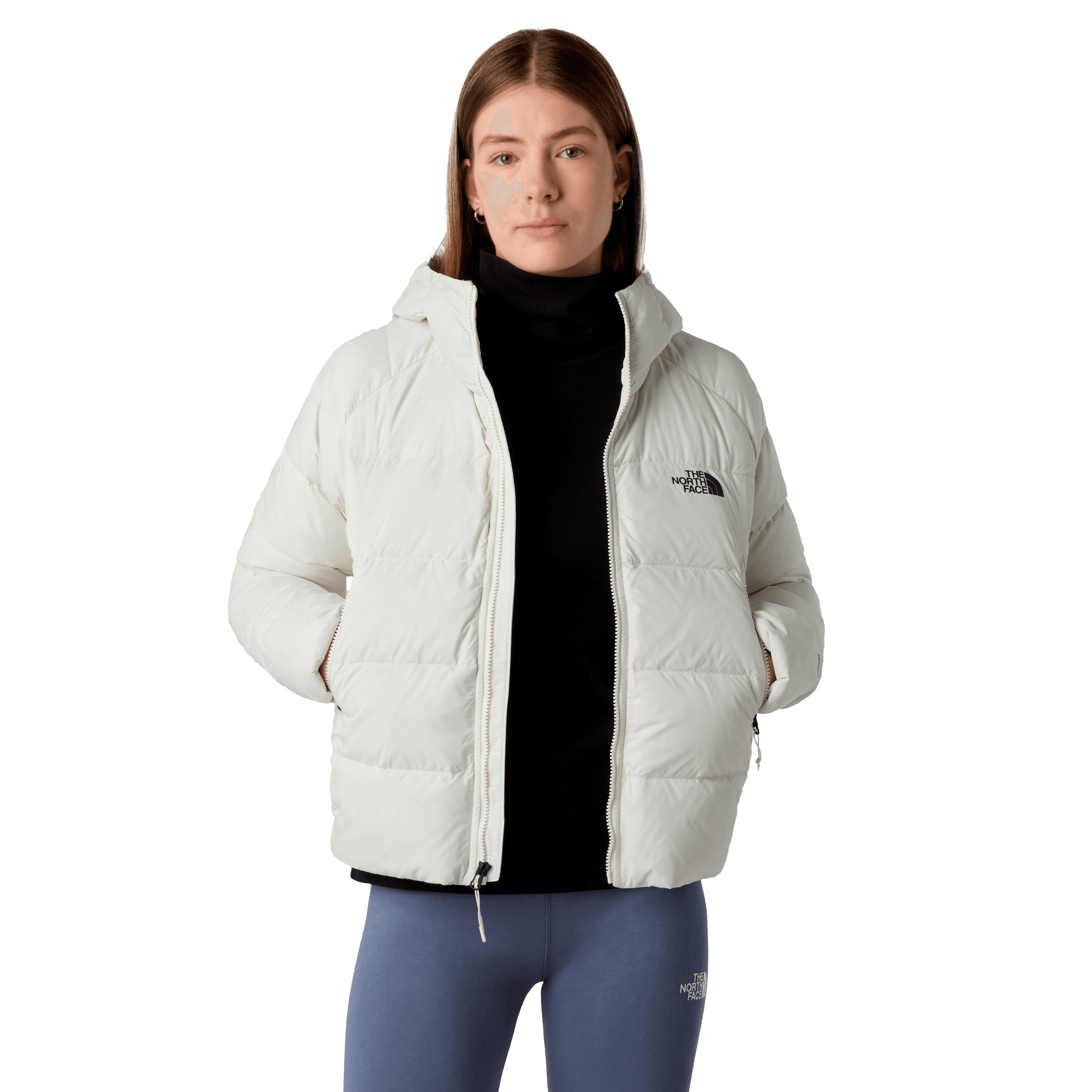 THE NORTH FACE, W Hyalite Down Hoodie, Model 1