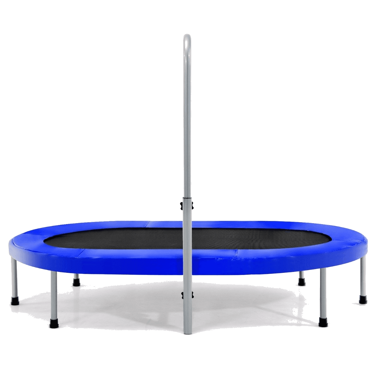 northix, 2 Person Trampoline With Height-adjustable Handle Mini Trampoline 154 X 90 X 92 -132 Cm Blue, Detail 1