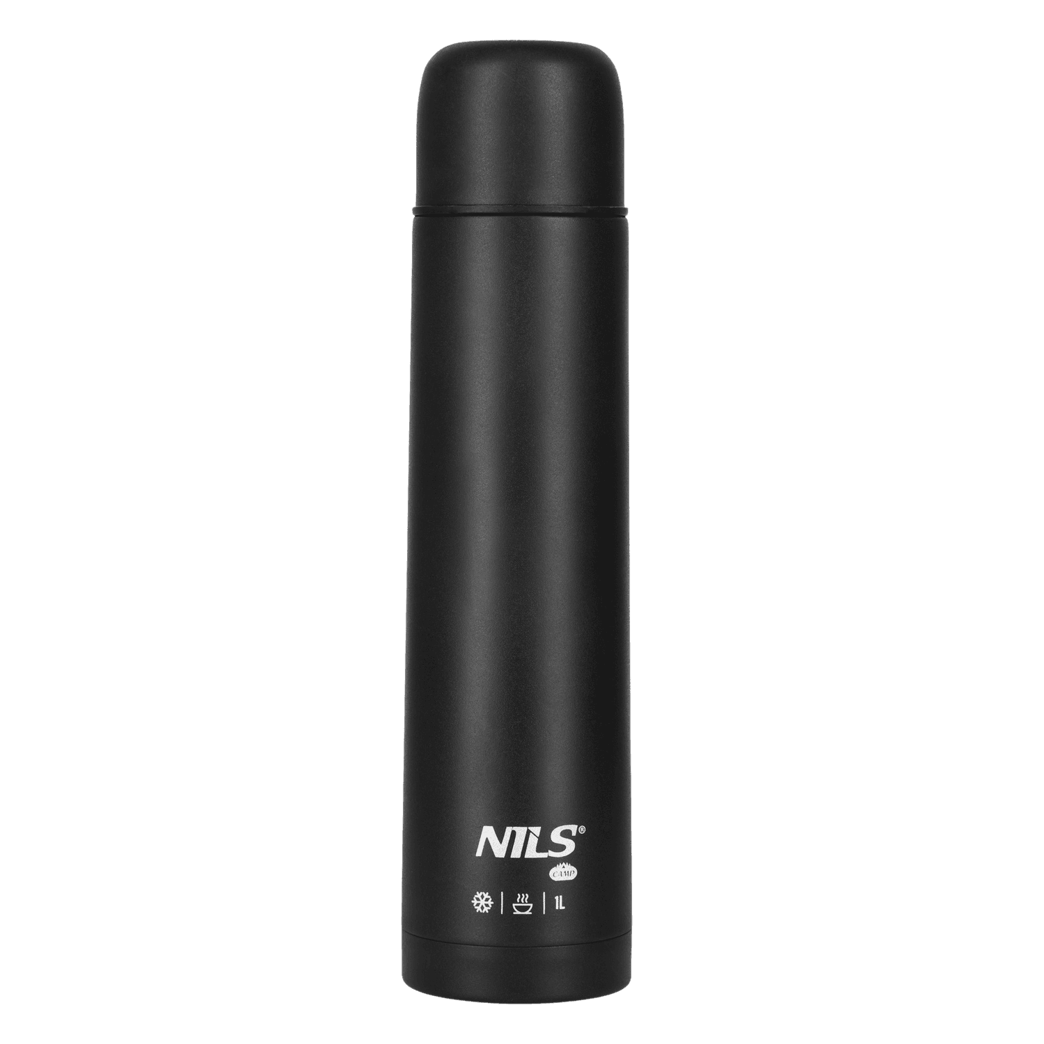 northix, Thermos Flask 1000ml, Black, Insulated Travel Mug, Product 0