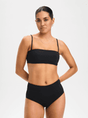 W BEACH TUBE TOP, Black