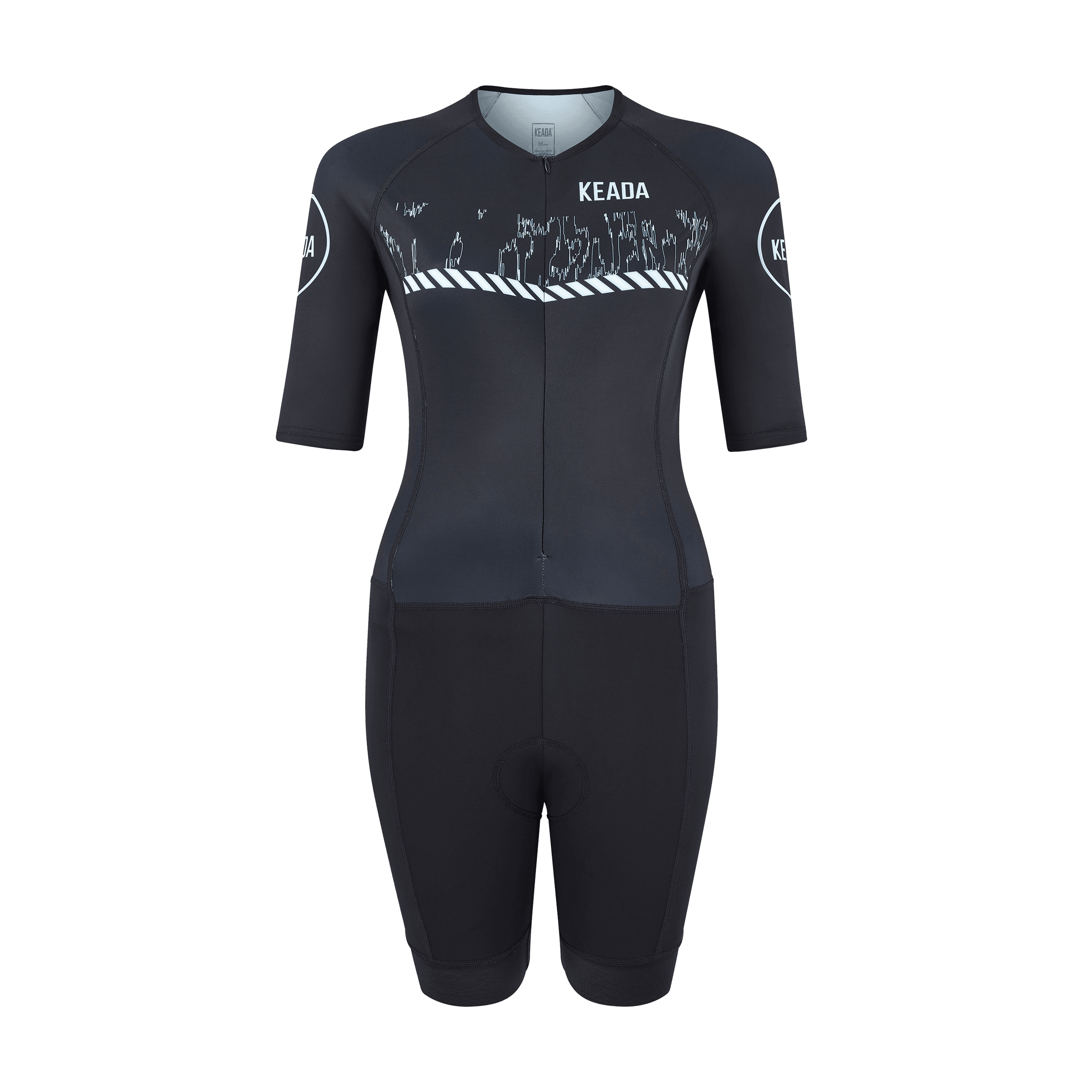 keada sports, Womens Sleeved Trisuit - Signal Two, Product 0