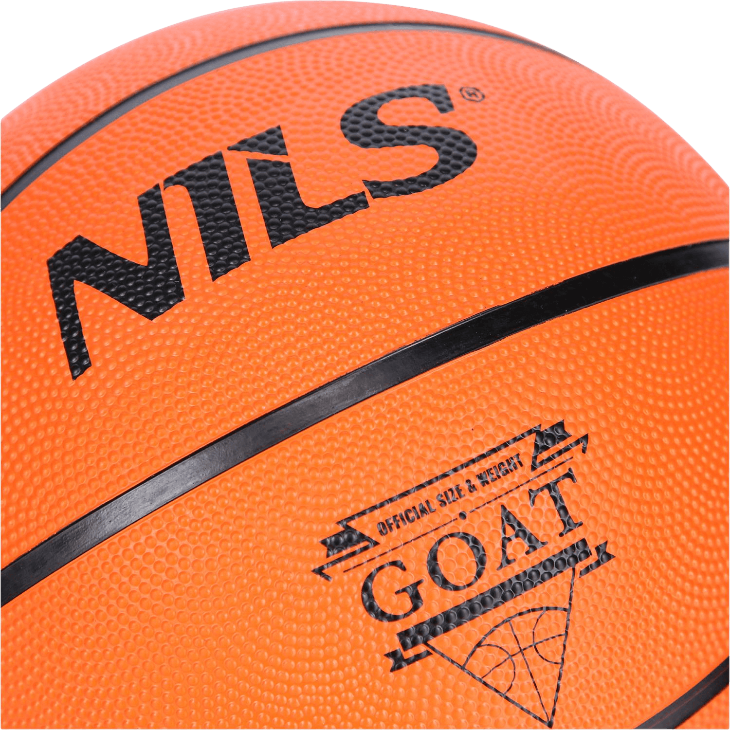 northix, Basketball Size 7, Orange, Durable Material, Detail 1