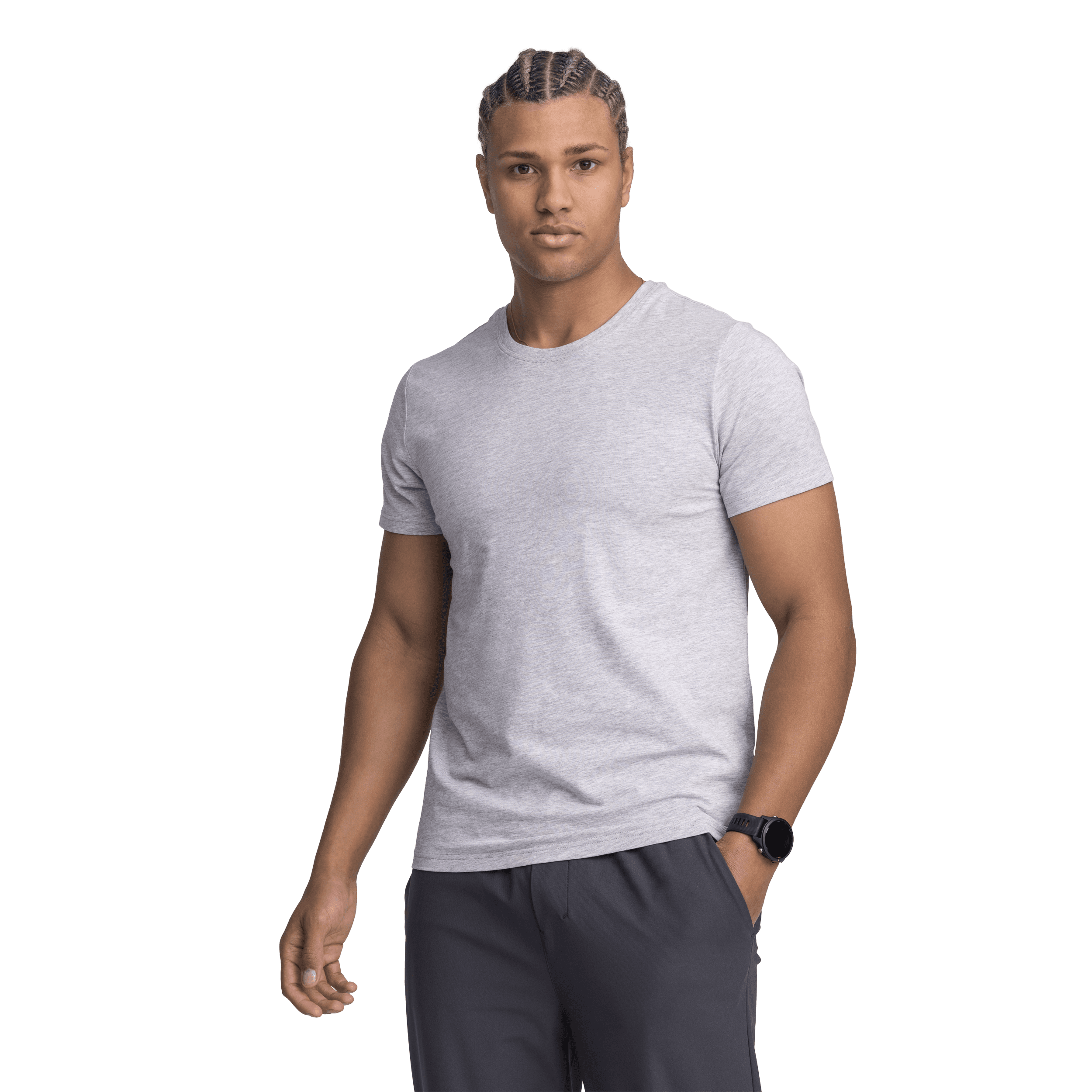 SOC, M SLIM FIT R-NECK TEE, Model 1
