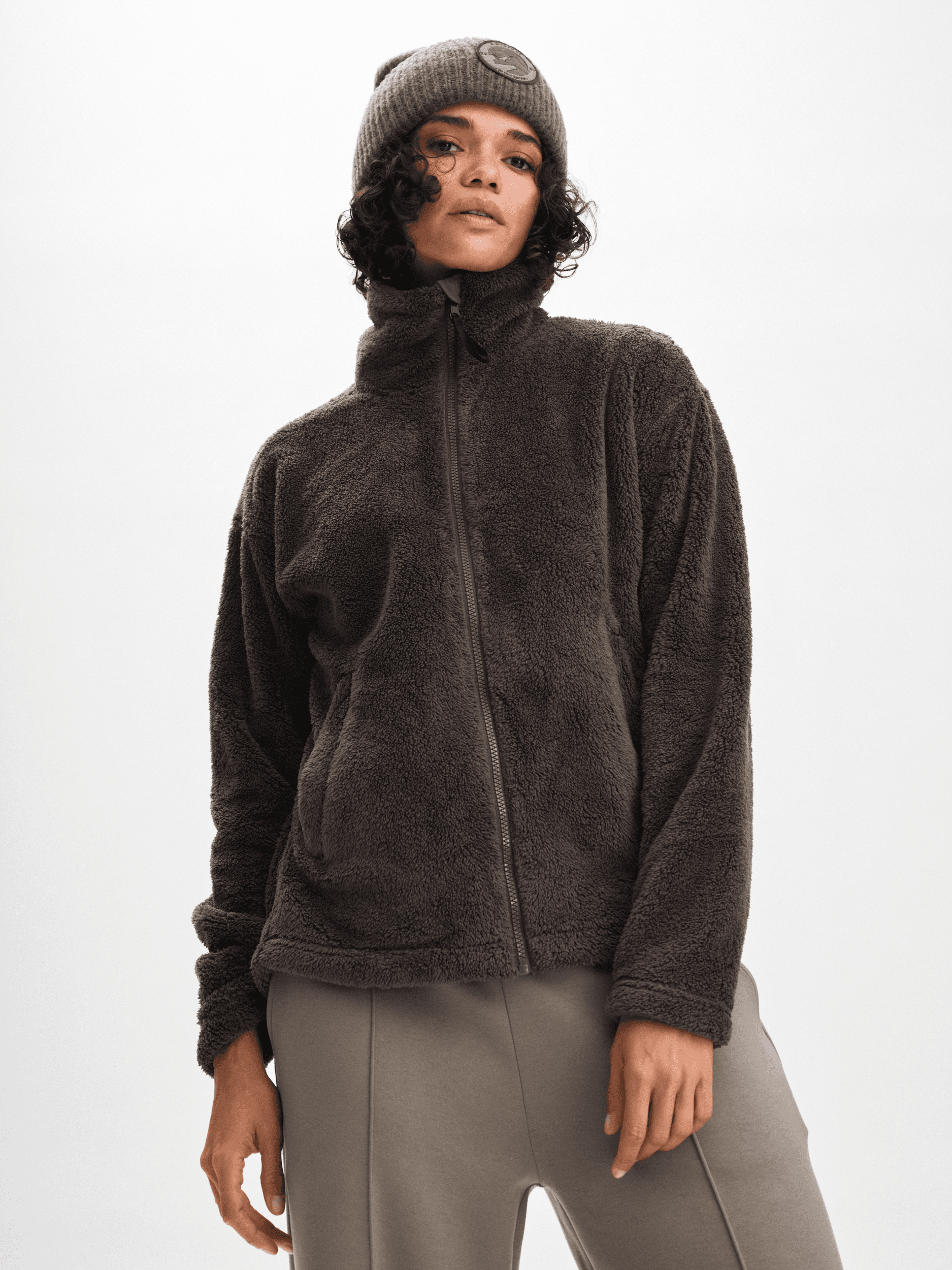 Everest, W Cozy Pile Jacket, Model 1