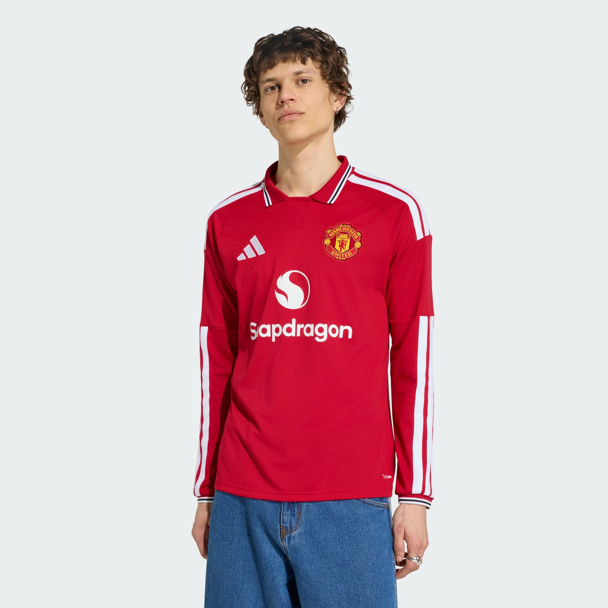 Adidas, Adidas Manchester United 26/27 Hemmatröja Med Långa Ärmar, Model 1