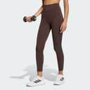 Adidas Optime Workout 3-stripes 7/8 Leggings, Brown