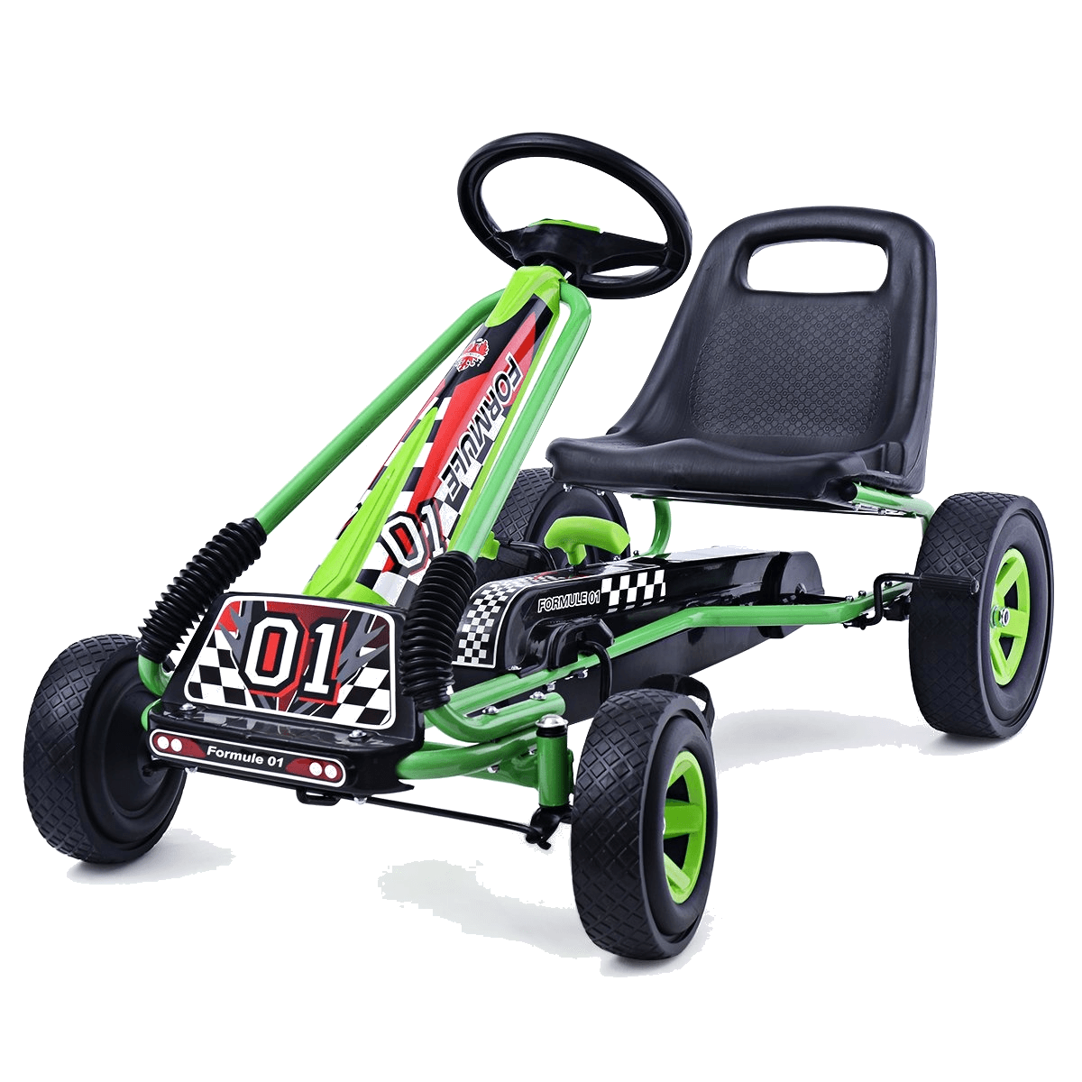 b2x, Pedal Go-kart Pedal-operated Ride-on Car Children's Car Pedal Vehicle 98 X 59 X 61cm Green + Black, Product 0