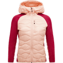 W Helium Down Hybrid Hood, Pink