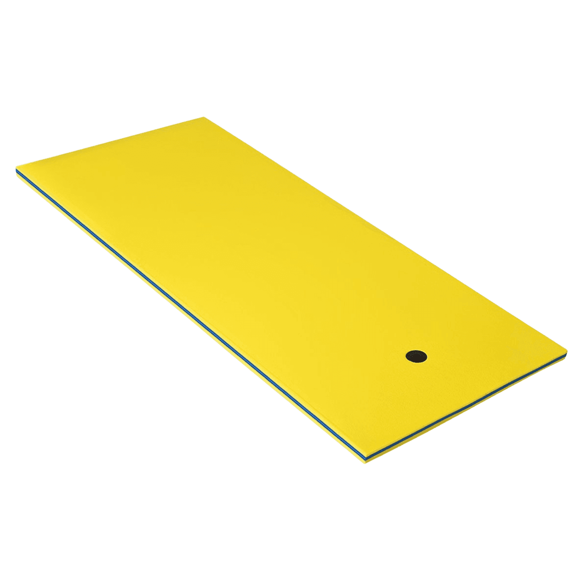 northix, Floating Foam Water Mat, Xpe Foam, 220x90x4 Cm, Yellow/blue, Detail 1