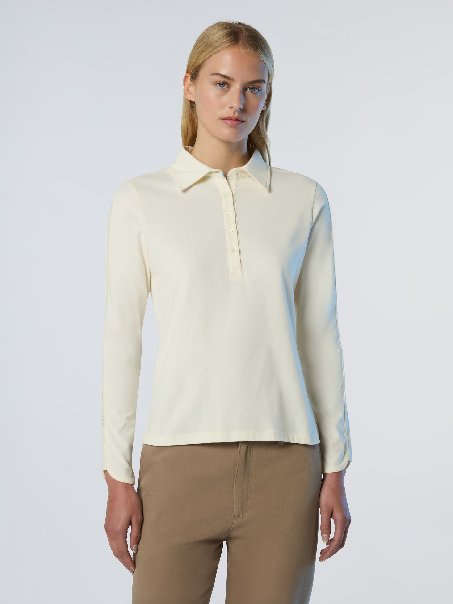 north sails, North Sails Polo Shirt Long-sleeved Peachskin Fabric, Product 0