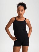 J FAVOURITE SINGLET, Black