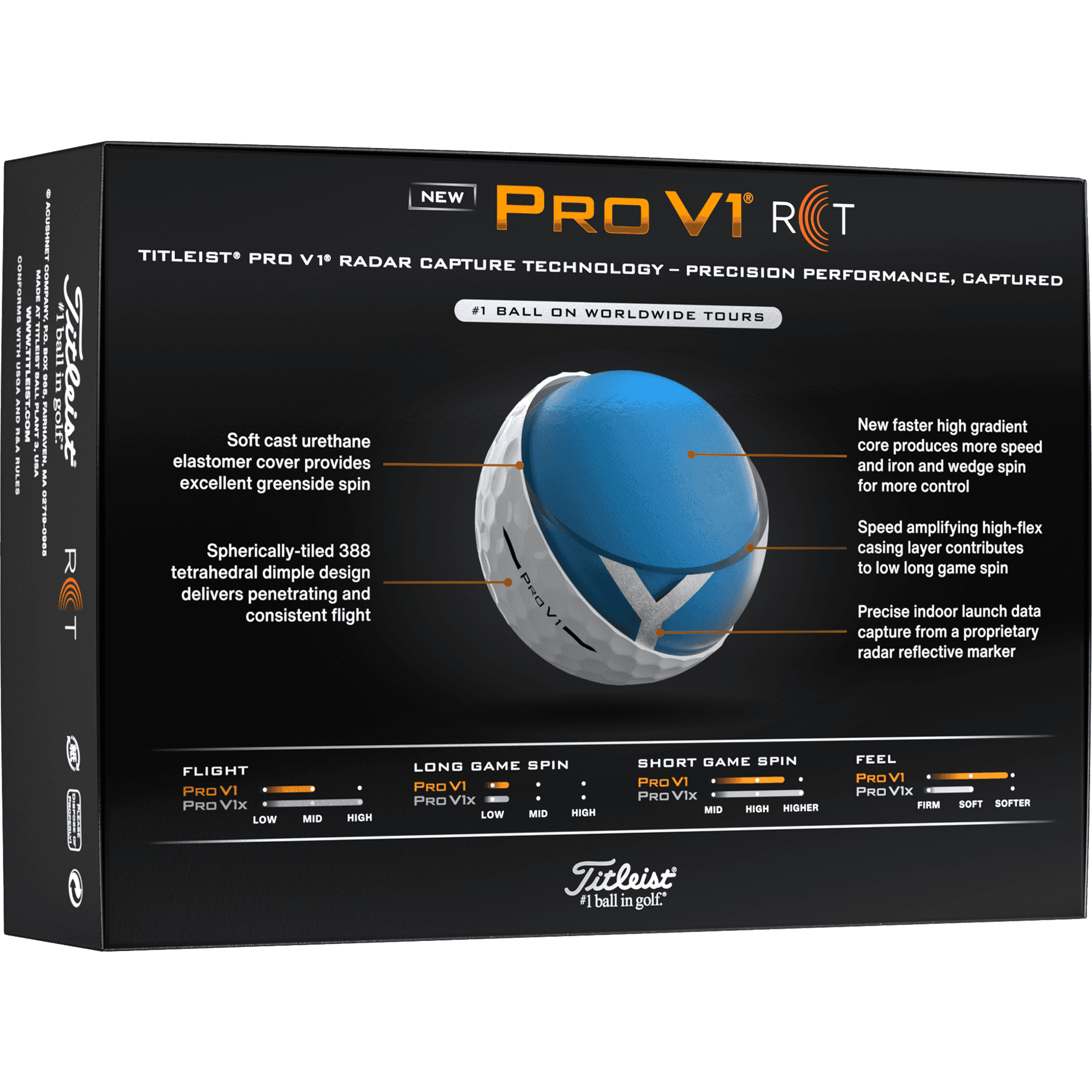 TITLEIST, Pro V1 Wht Rct 2025, Detail 1