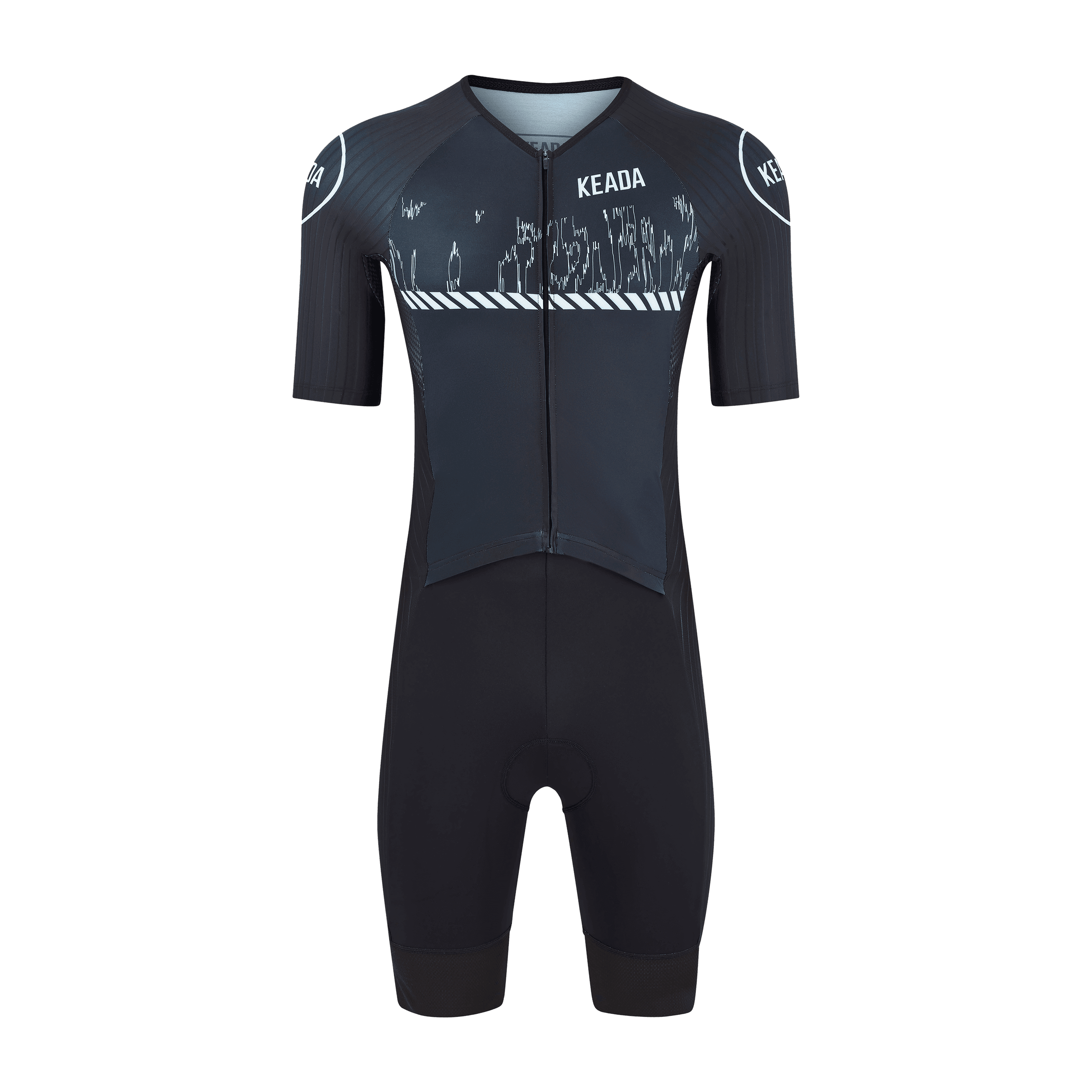 keada sports, Mens Sleeved Trisuit - Signal Two, Product 0