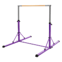 Hauki Gymnastics Bar For Kids, Pink, Adjustable Height 95.5-150 Cm, Foldable Training Bar, Lilac