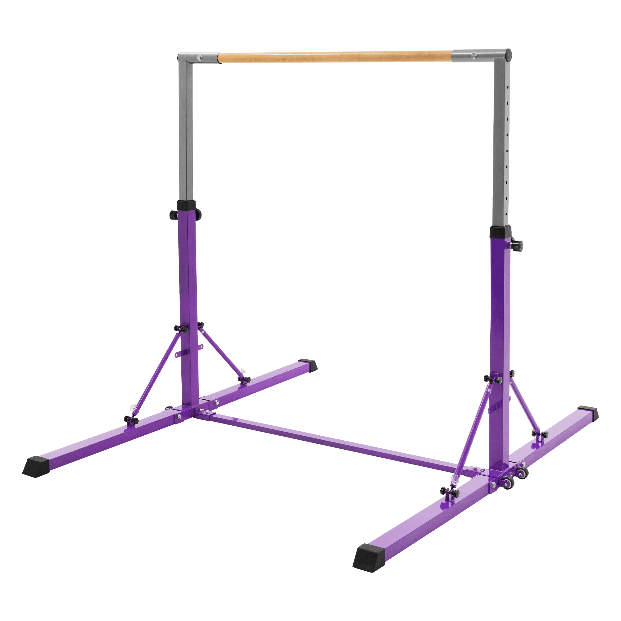 hauki, Hauki Gymnastics Bar For Kids, Pink, Adjustable Height 95.5-150 Cm, Foldable Training Bar, Product 0