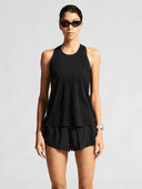 W RACE DAY SINGLET 2, Black